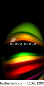 Blur color wave lines abstract background. Vector illustration for app wallpaper, business presentation or web banner