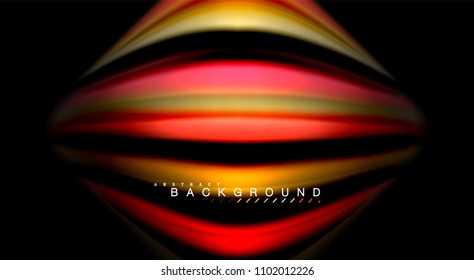 Blur color wave lines abstract background. Vector illustration for app wallpaper, business presentation or web banner