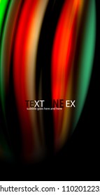 Blur color wave lines abstract background. Vector illustration for app wallpaper, business presentation or web banner