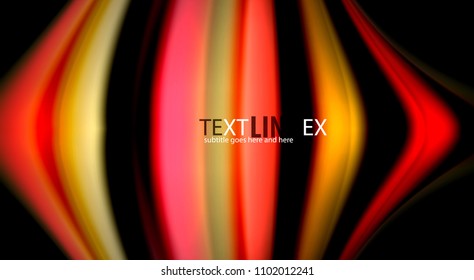 Blur color wave lines abstract background. Vector illustration for app wallpaper, business presentation or web banner