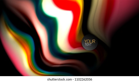 Blur color wave lines abstract background. Vector illustration for app wallpaper, business presentation or web banner