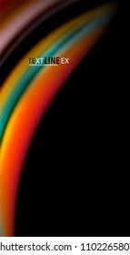 Blur color wave lines abstract background. Vector illustration for app wallpaper, business presentation or web banner