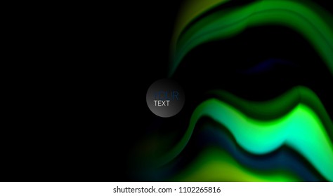 Blur color wave lines abstract background. Vector illustration for app wallpaper, business presentation or web banner