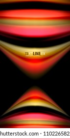 Blur color wave lines abstract background. Vector illustration for app wallpaper, business presentation or web banner