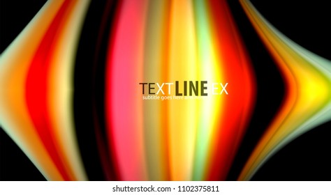 Blur color wave lines abstract background. Vector illustration for app wallpaper, business presentation or web banner