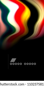Blur color wave lines abstract background. Vector illustration for app wallpaper, business presentation or web banner