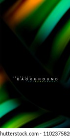 Blur color wave lines abstract background. Vector illustration for app wallpaper, business presentation or web banner
