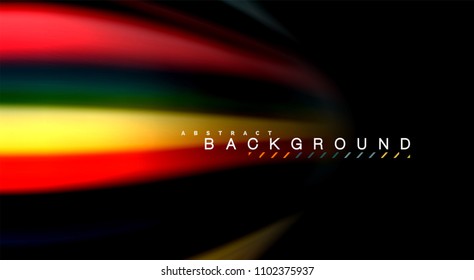Blur color wave lines abstract background. Vector illustration for app wallpaper, business presentation or web banner