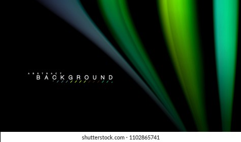 Borroso color de las líneas de onda de fondo abstracto. Ilustración vectorial para fondo de pantalla de aplicaciones, presentación empresarial o banner web
