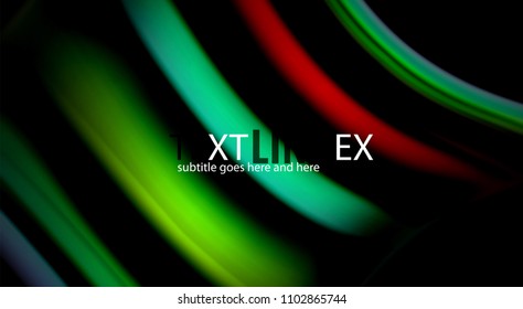 Blur color wave lines abstract background. Vector illustration for app wallpaper, business presentation or web banner