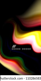 Blur color wave lines abstract background. Vector illustration for app wallpaper, business presentation or web banner