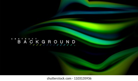 Blur color wave lines abstract background. Vector illustration for app wallpaper, business presentation or web banner