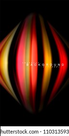 Blur color wave lines abstract background. Vector illustration for app wallpaper, business presentation or web banner