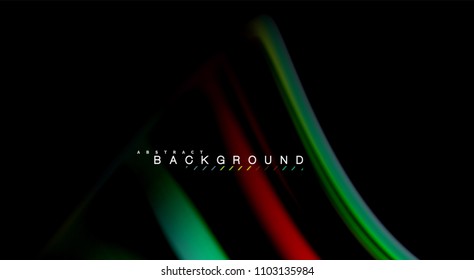 Blur color wave lines abstract background. Vector illustration for app wallpaper, business presentation or web banner