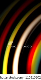 Borroso color de las líneas de onda de fondo abstracto. Ilustración vectorial para fondo de pantalla de aplicaciones, presentación empresarial o banner web