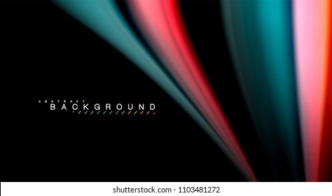 Blur color wave lines abstract background. Vector illustration for app wallpaper, business presentation or web banner