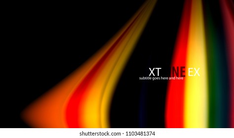 Blur color wave lines abstract background. Vector illustration for app wallpaper, business presentation or web banner