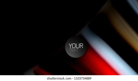 Borroso color de las líneas de onda de fondo abstracto. Ilustración vectorial para fondo de pantalla de aplicaciones, presentación empresarial o banner web