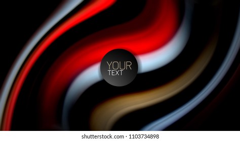 Blur color wave lines abstract background. Vector illustration for app wallpaper, business presentation or web banner