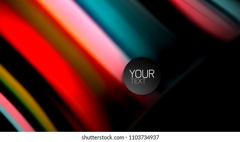 Borroso color de las líneas de onda de fondo abstracto. Ilustración vectorial para fondo de pantalla de aplicaciones, presentación empresarial o banner web