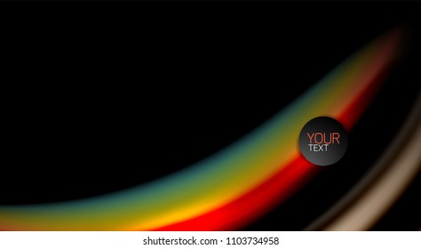 Blur color wave lines abstract background. Vector illustration for app wallpaper, business presentation or web banner