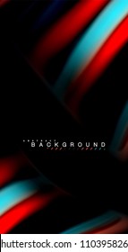 Blur color wave lines abstract background. Vector illustration for app wallpaper, business presentation or web banner