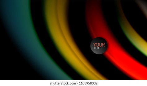Borroso color de las líneas de onda de fondo abstracto. Ilustración vectorial para fondo de pantalla de aplicaciones, presentación empresarial o banner web