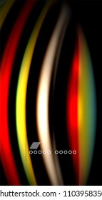 Borroso color de las líneas de onda de fondo abstracto. Ilustración vectorial para fondo de pantalla de aplicaciones, presentación empresarial o banner web