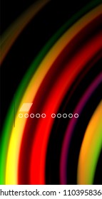 Blur color wave lines abstract background. Vector illustration for app wallpaper, business presentation or web banner