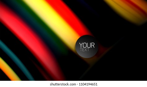 Blur color wave lines abstract background. Vector illustration for app wallpaper, business presentation or web banner