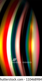 Blur color wave lines abstract background. Vector illustration for app wallpaper, business presentation or web banner