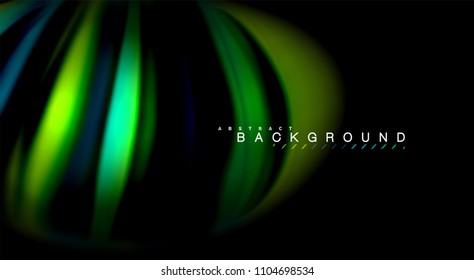 Blur color wave lines abstract background. Vector illustration for app wallpaper, business presentation or web banner