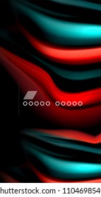 Blur color wave lines abstract background. Vector illustration for app wallpaper, business presentation or web banner