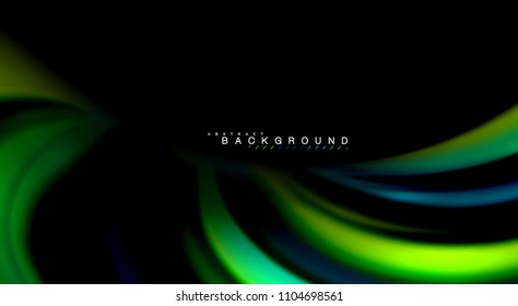 Blur color wave lines abstract background. Vector illustration for app wallpaper, business presentation or web banner
