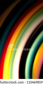 Blur color wave lines abstract background. Vector illustration for app wallpaper, business presentation or web banner