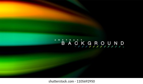 Blur color wave lines abstract background. Vector illustration for app wallpaper, business presentation or web banner
