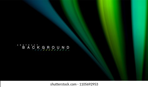Blur color wave lines abstract background. Vector illustration for app wallpaper, business presentation or web banner