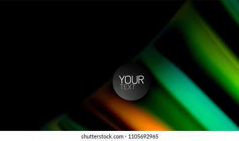 Borroso color de las líneas de onda de fondo abstracto. Ilustración vectorial para fondo de pantalla de aplicaciones, presentación empresarial o banner web