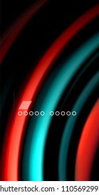 Blur color wave lines abstract background. Vector illustration for app wallpaper, business presentation or web banner