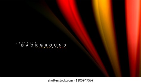 Borroso color de las líneas de onda de fondo abstracto. Ilustración vectorial para fondo de pantalla de aplicaciones, presentación empresarial o banner web