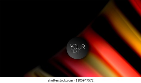 Blur color wave lines abstract background. Vector illustration for app wallpaper, business presentation or web banner