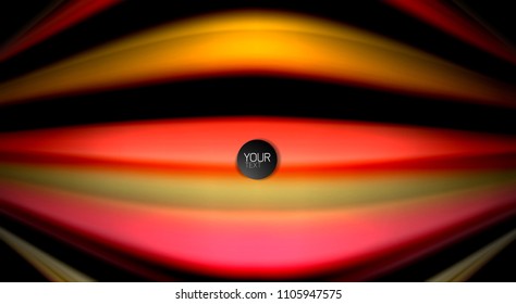 Blur color wave lines abstract background. Vector illustration for app wallpaper, business presentation or web banner