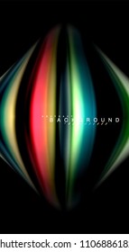 Blur color wave lines abstract background. Vector illustration for app wallpaper, business presentation or web banner