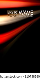 Blur color wave lines abstract background. Vector illustration for app wallpaper, business presentation or web banner