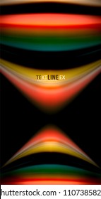Blur color wave lines abstract background. Vector illustration for app wallpaper, business presentation or web banner
