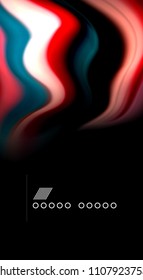 Blur color wave lines abstract background. Vector illustration for app wallpaper, business presentation or web banner