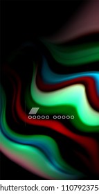 Blur color wave lines abstract background. Vector illustration for app wallpaper, business presentation or web banner