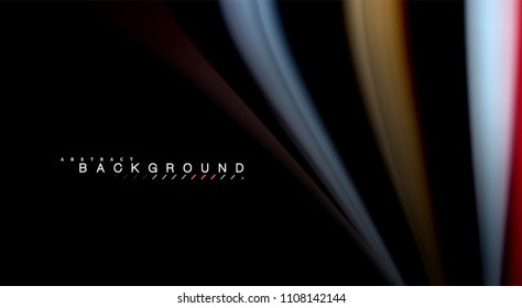 Blur color wave lines abstract background. Vector illustration for app wallpaper, business presentation or web banner