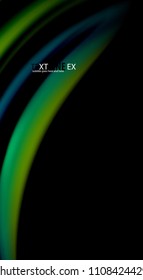 Blur color wave lines abstract background. Vector illustration for app wallpaper, business presentation or web banner