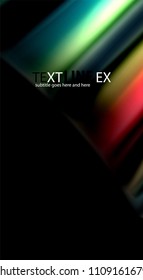 Blur color wave lines abstract background. Vector illustration for app wallpaper, business presentation or web banner